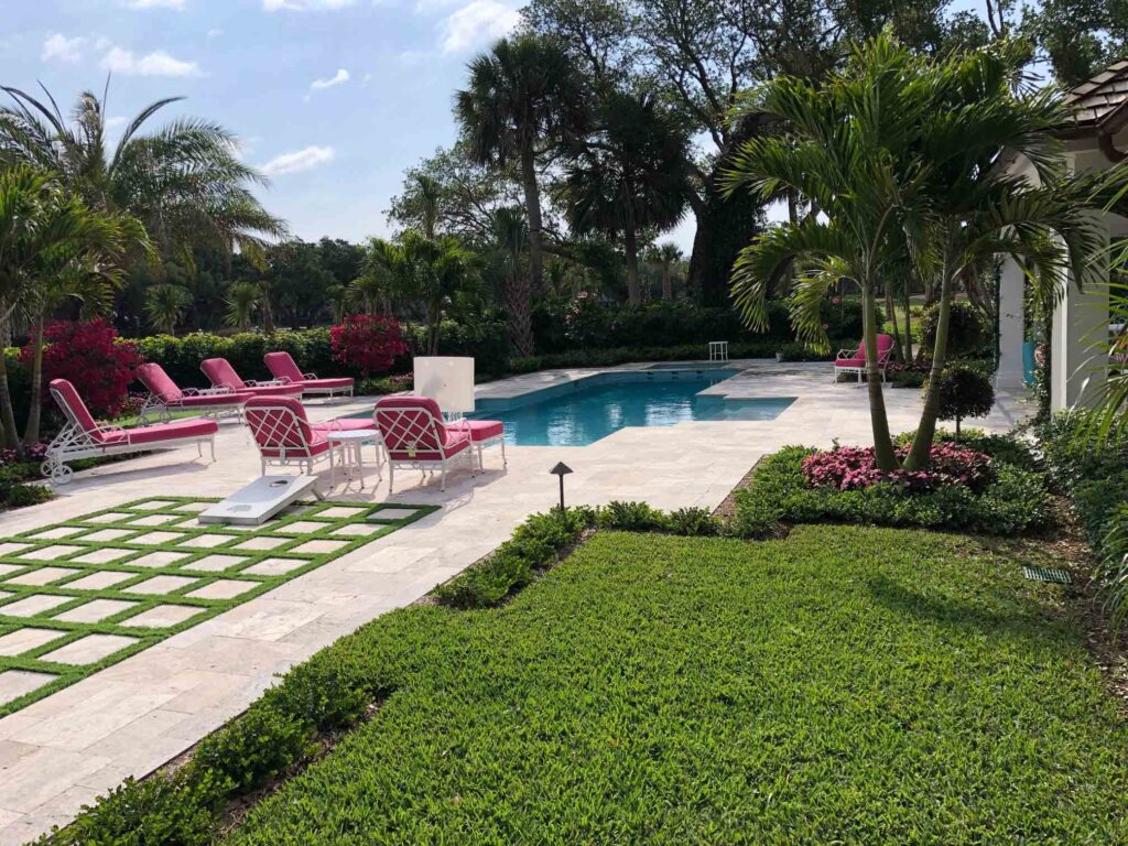 Turf and stone Pool Deck new