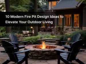 outdoor fire feature