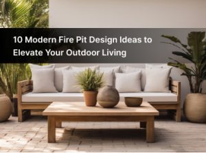 outdoor fire feature
