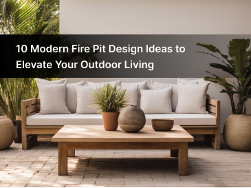 outdoor fire feature