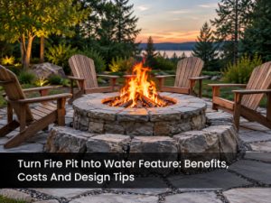 Turn Fire Pit Into Water Feature